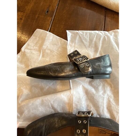 Miz Mooz Zephyr Leather Gunmetal Gray Mary Jane | Size 40 - Picture 6 of 14
